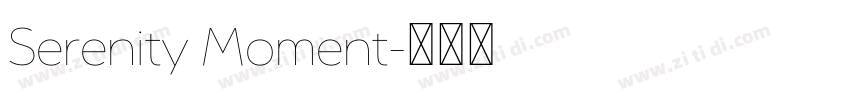 Serenity Moment字体转换